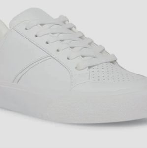 Steve Madden White Leather Sneaker, Women's Size 8